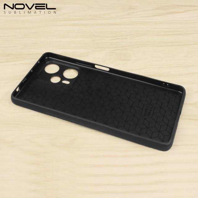 Smooth Sides!!! Sublimation Blank 2D TPU Phone Case Cover With Metal Insert For Redmi Note 12 Turbo