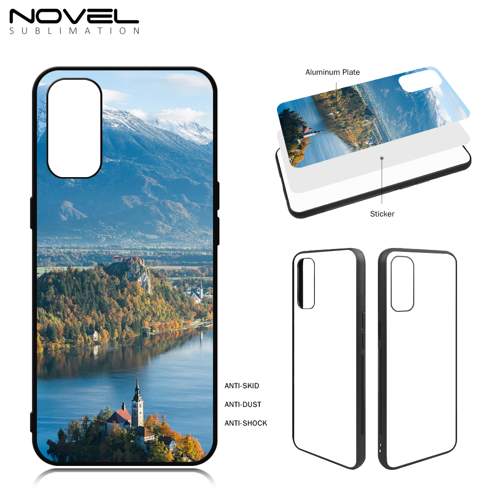 New Arrival Sublimation 2D TPU Phone Case for Reno 4 Series,Reno 6 4G with Aluminum Insert