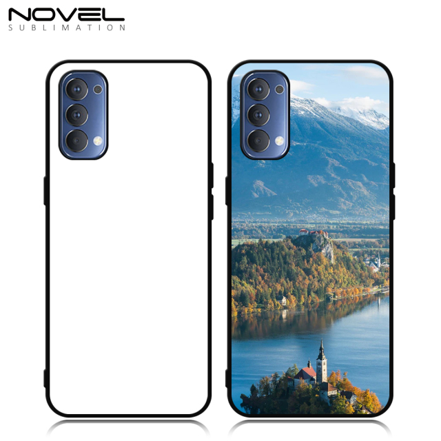 New Arrival Sublimation 2D TPU Phone Case for Reno 4 Series with Aluminum Insert