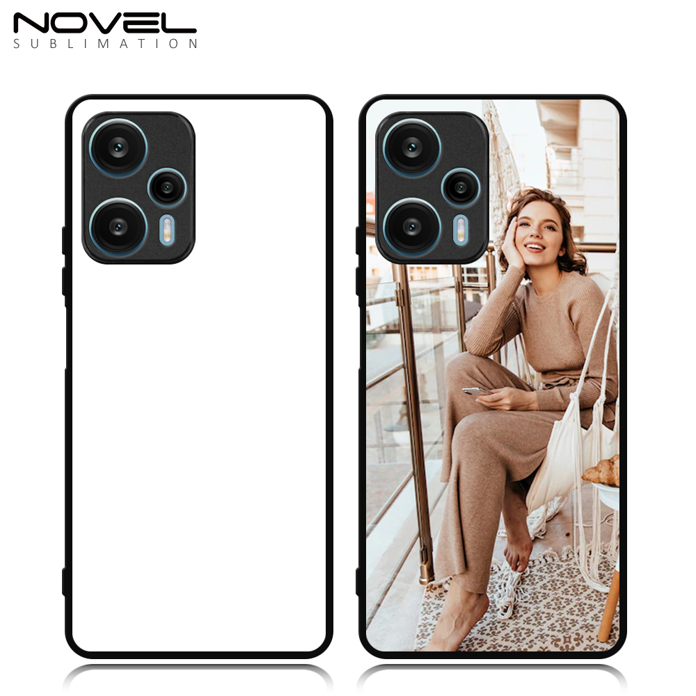 Smooth Sides!!! Sublimation Blank 2D TPU Phone Case Cover With Metal Insert For Redmi Note 11 4G/11S,Redmi Note 12 Turbo