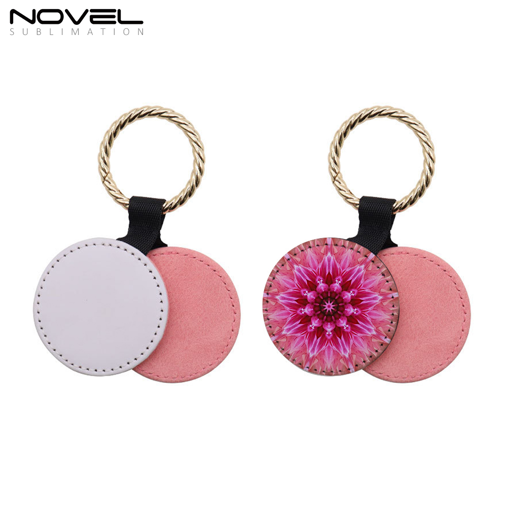 PU Leather Sublimation Magnetic Hat Clip for Traveling Bags,Backpacks,Luggage Totes Hat Holder with Round Shape