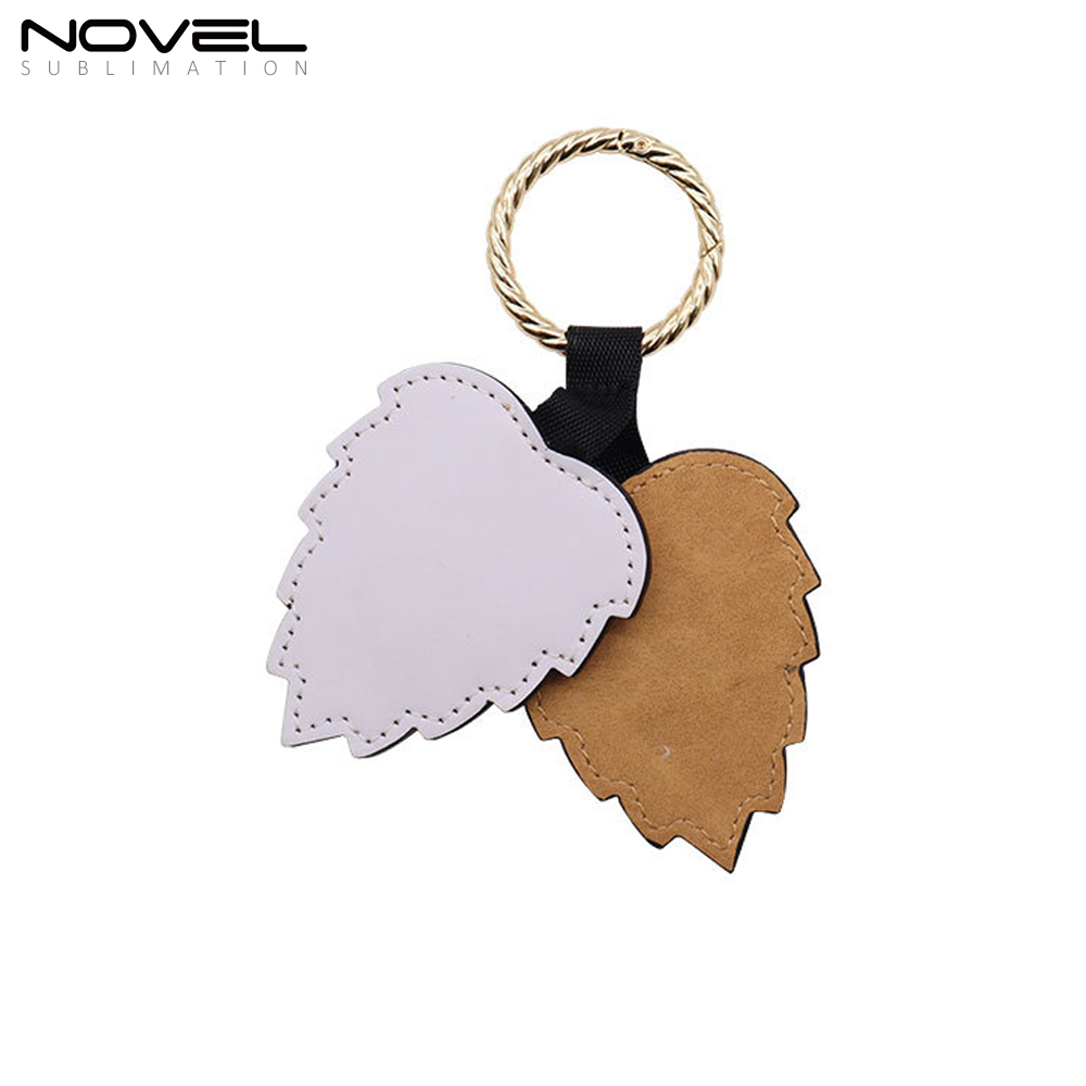 PU Leather Sublimation Magnetic Hat Clip for Traveling Bags,Backpacks,Luggage Totes Hat Holder with Leaf Shape