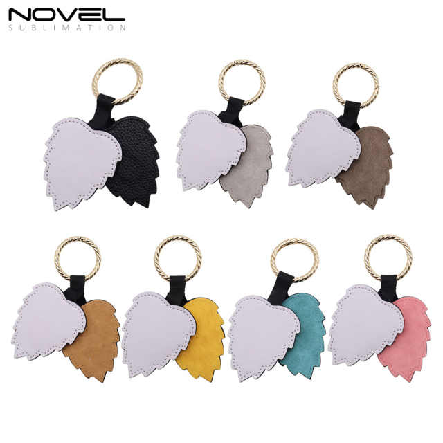New Arrival PU Leather Sublimation Magnetic Hat Clip for Traveling Bags,Backpacks,Luggage Totes Hat Holder with Leaf Shape