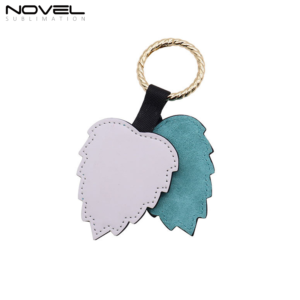 PU Leather Sublimation Magnetic Hat Clip for Traveling Bags,Backpacks,Luggage Totes Hat Holder with Leaf Shape