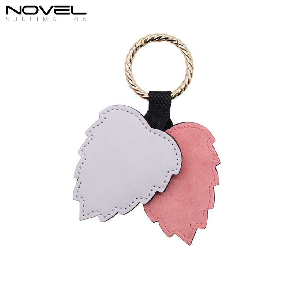 PU Leather Sublimation Magnetic Hat Clip for Traveling Bags,Backpacks,Luggage Totes Hat Holder with Leaf Shape