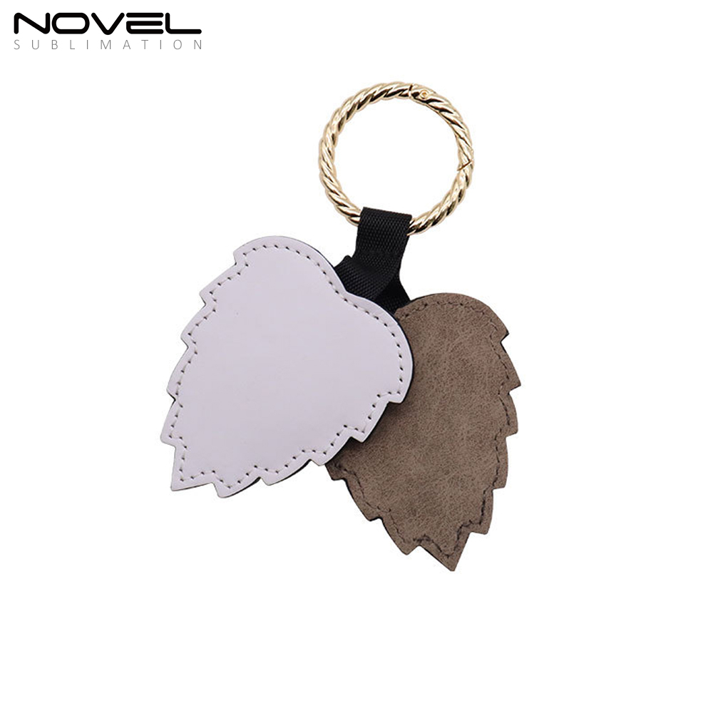 PU Leather Sublimation Magnetic Hat Clip for Traveling Bags,Backpacks,Luggage Totes Hat Holder with Leaf Shape