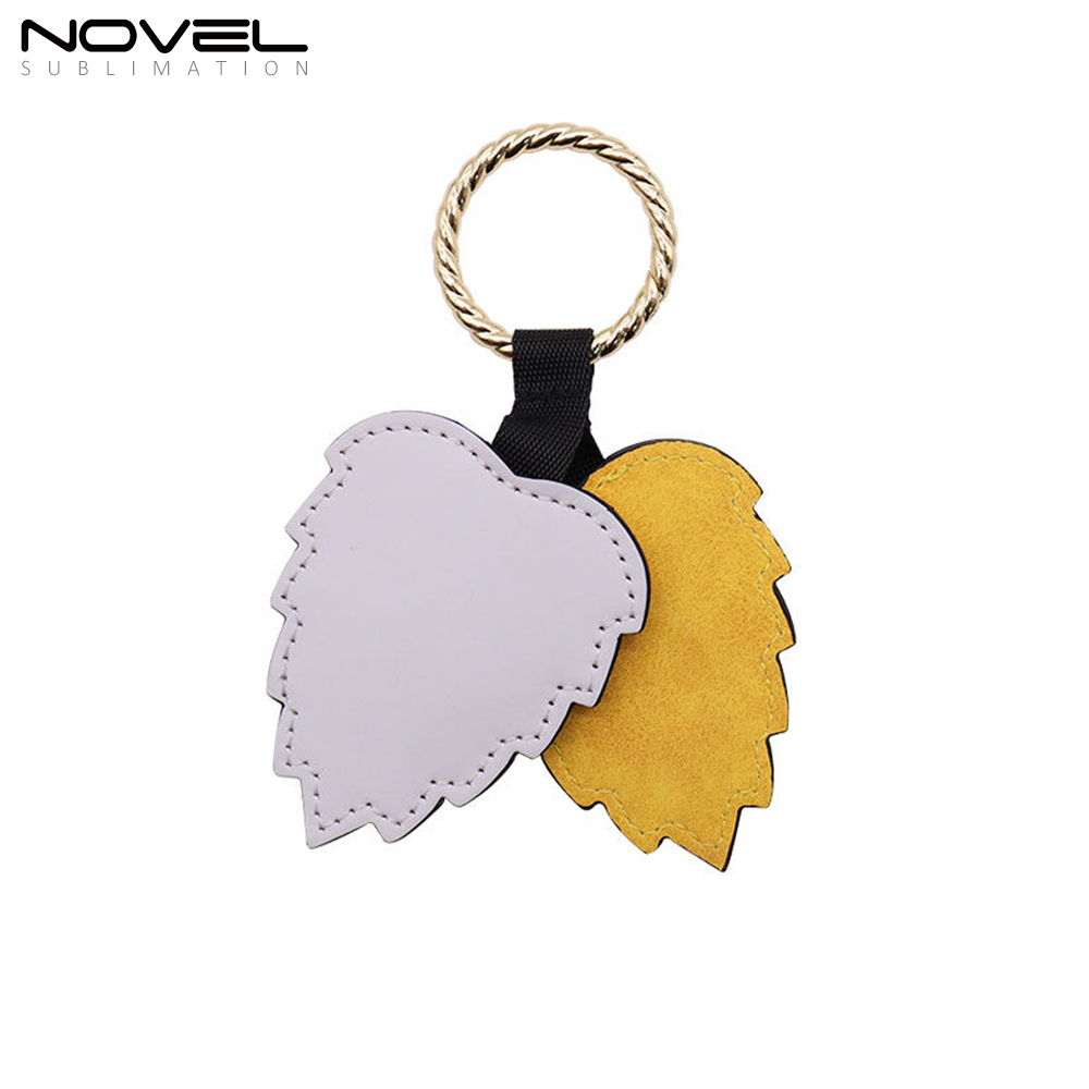 PU Leather Sublimation Magnetic Hat Clip for Traveling Bags,Backpacks,Luggage Totes Hat Holder with Leaf Shape