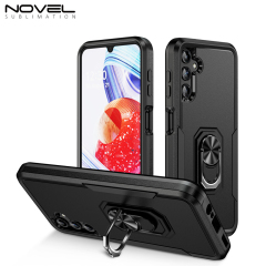 New 2-in-1 Phone with Bayer Material Magnetic Ring Car Phone Case for Samsung Series