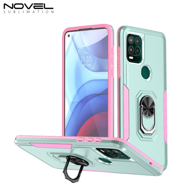 New 2-in-1 Phone with Bayer Material Magnetic Ring Car Phone Case for Moto Series
