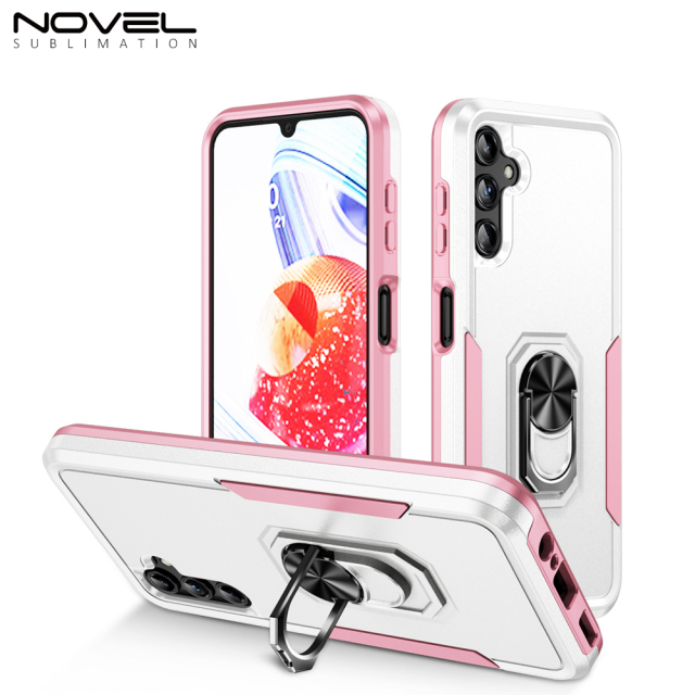 New 2-in-1 Phone with Bayer Material Magnetic Ring Car Phone Case for Samsung Series