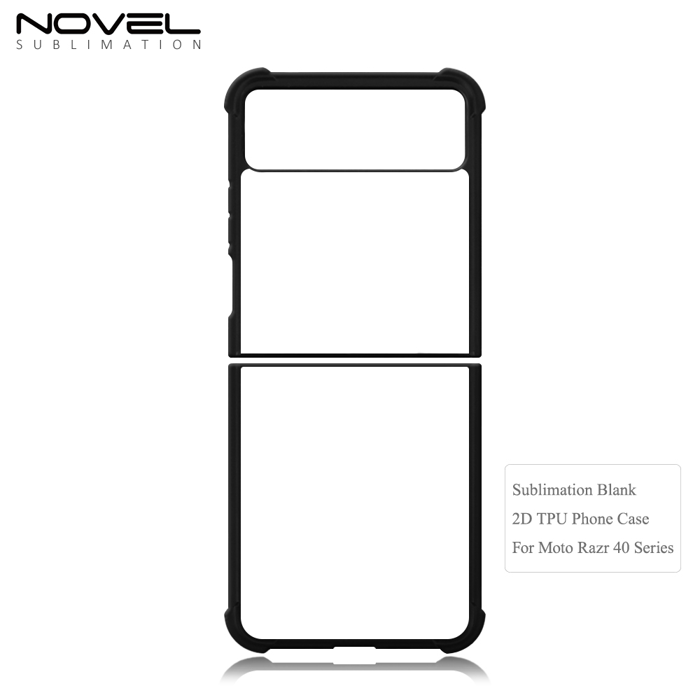 New Arrival Sublimation Blank 2D TPU Phone Case for MOTO Razr 50,MOTO Razr 40,MOTO RAZR 2023 DIY Shell With Aluminum Insert