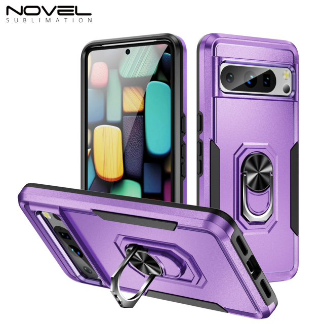 New 2-in-1 Phone with Bayer Material Magnetic Ring Car Phone Case for Google Series