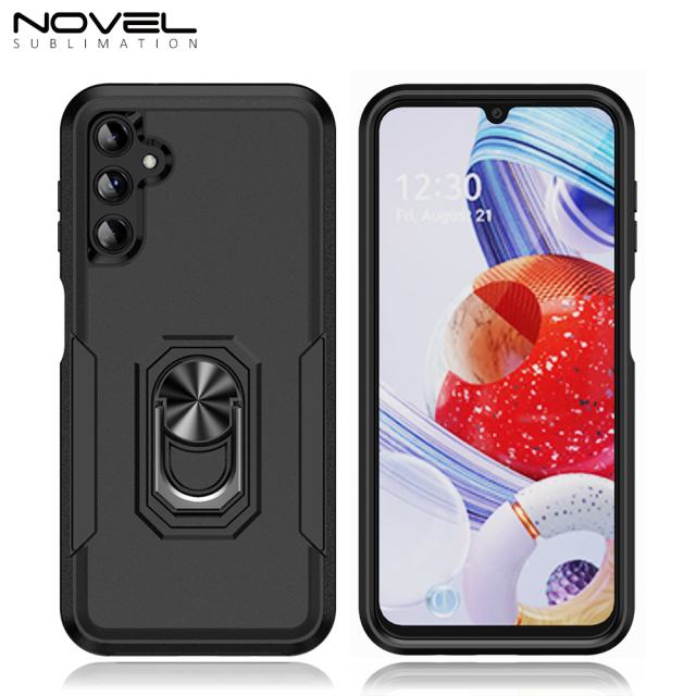 New 2-in-1 Phone with Bayer Material Magnetic Ring Car Phone Case for Samsung Series