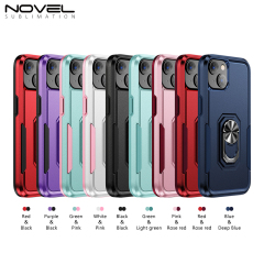 New 2-in-1 Phone with Bayer Material Magnetic Ring Car Phone Case for iPhone Series