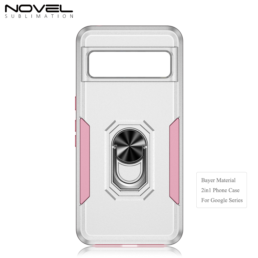 New 2-in-1 Phone with Bayer Material Magnetic Ring Car Phone Case for Google Series