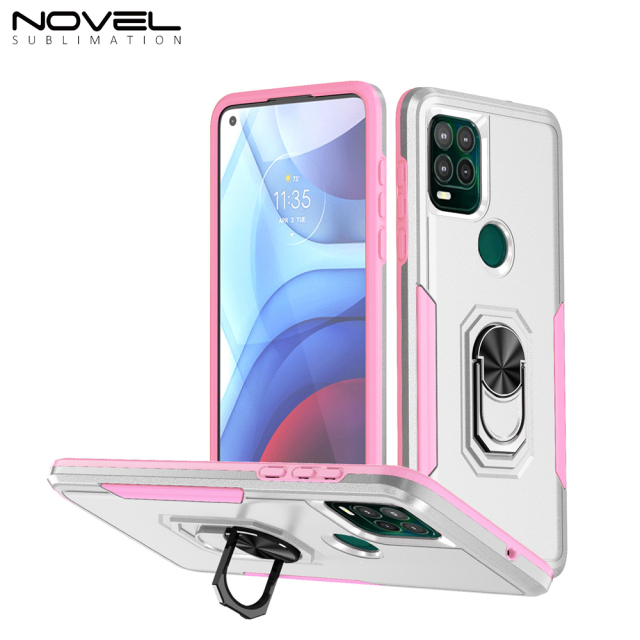 New 2-in-1 Phone with Bayer Material Magnetic Ring Car Phone Case for Moto Series