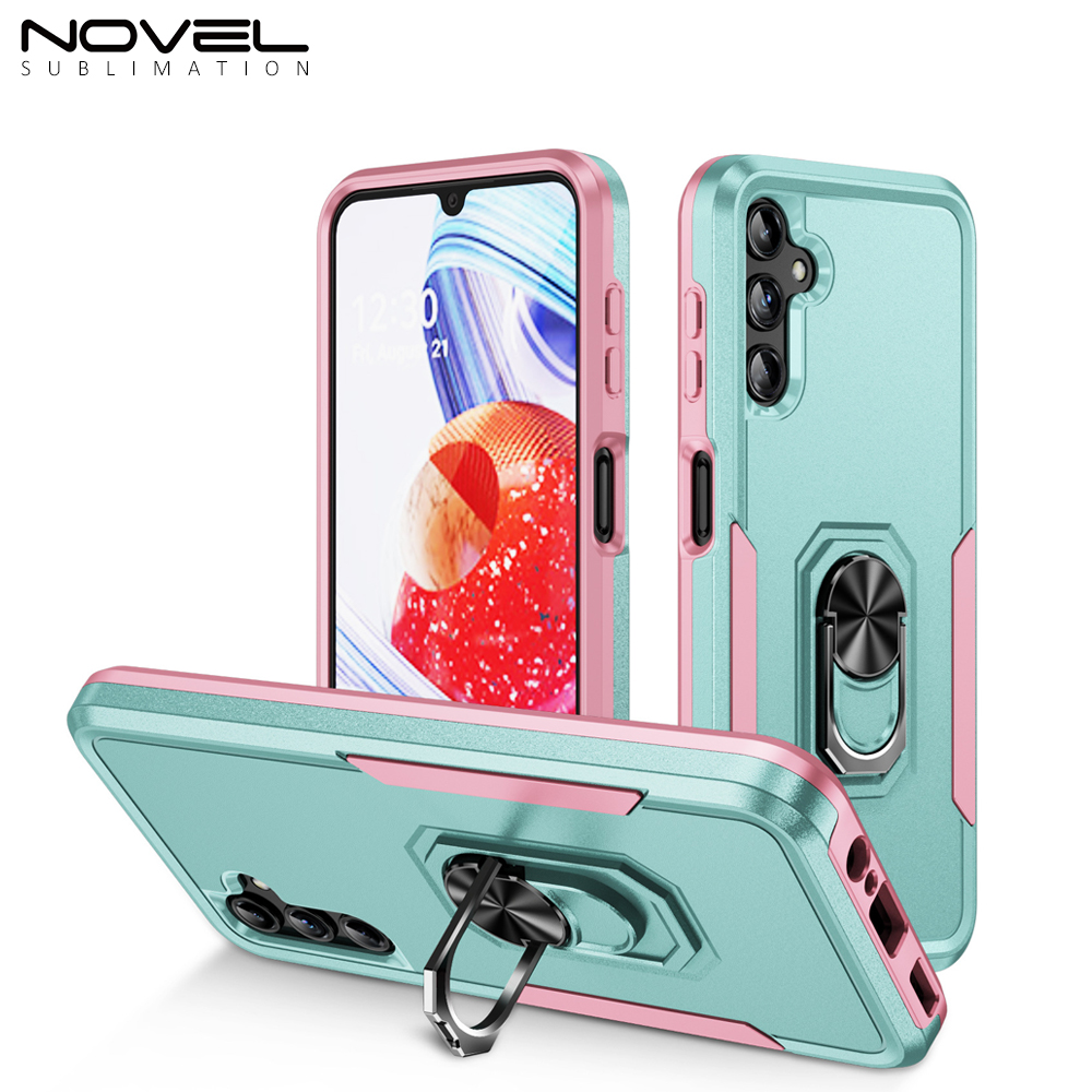 New 2-in-1 Phone with Bayer Material Magnetic Ring Car Phone Case for Samsung Series