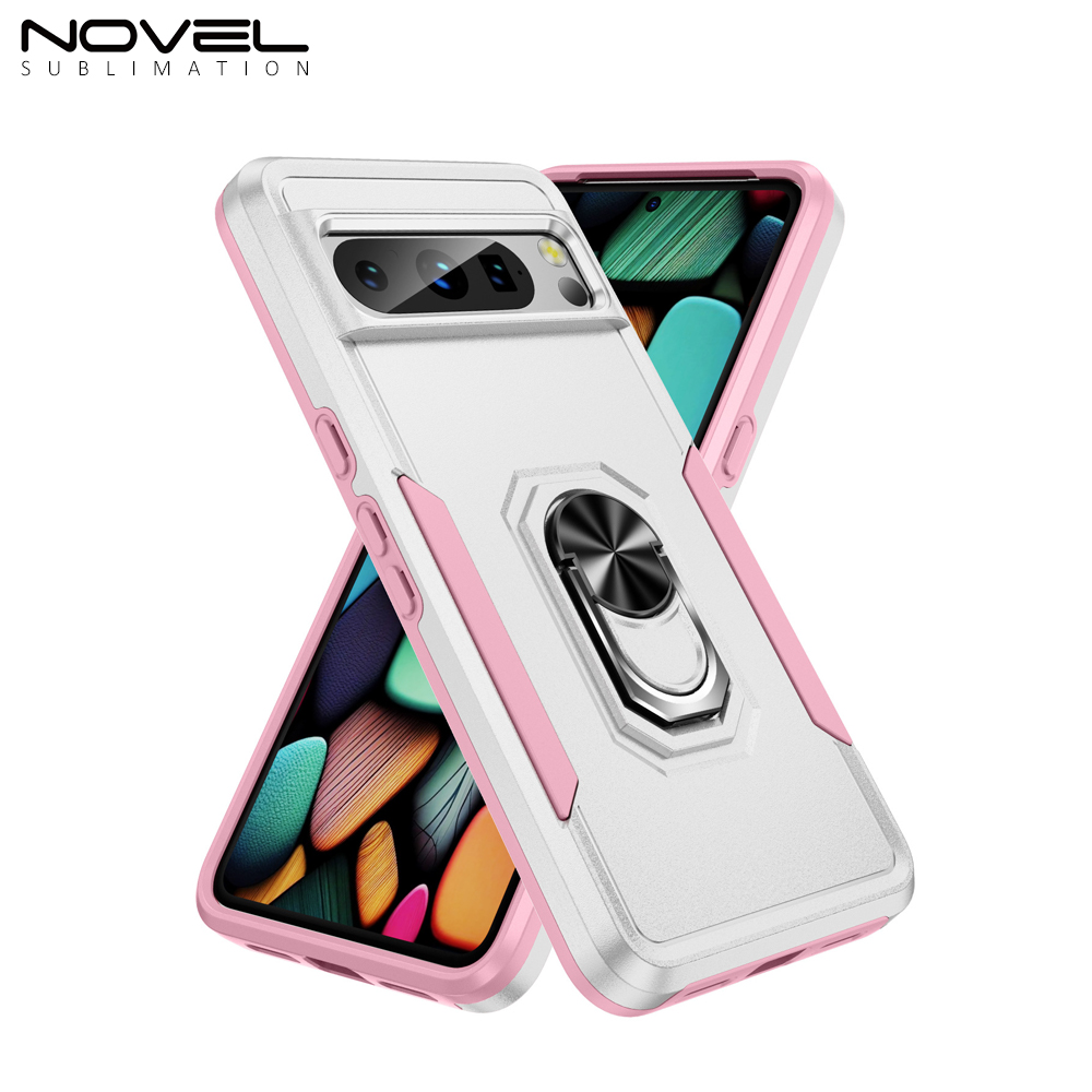 New 2-in-1 Phone with Bayer Material Magnetic Ring Car Phone Case for Google Series