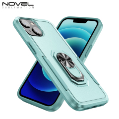 New 2-in-1 Phone with Bayer Material Magnetic Ring Car Phone Case for iPhone Series