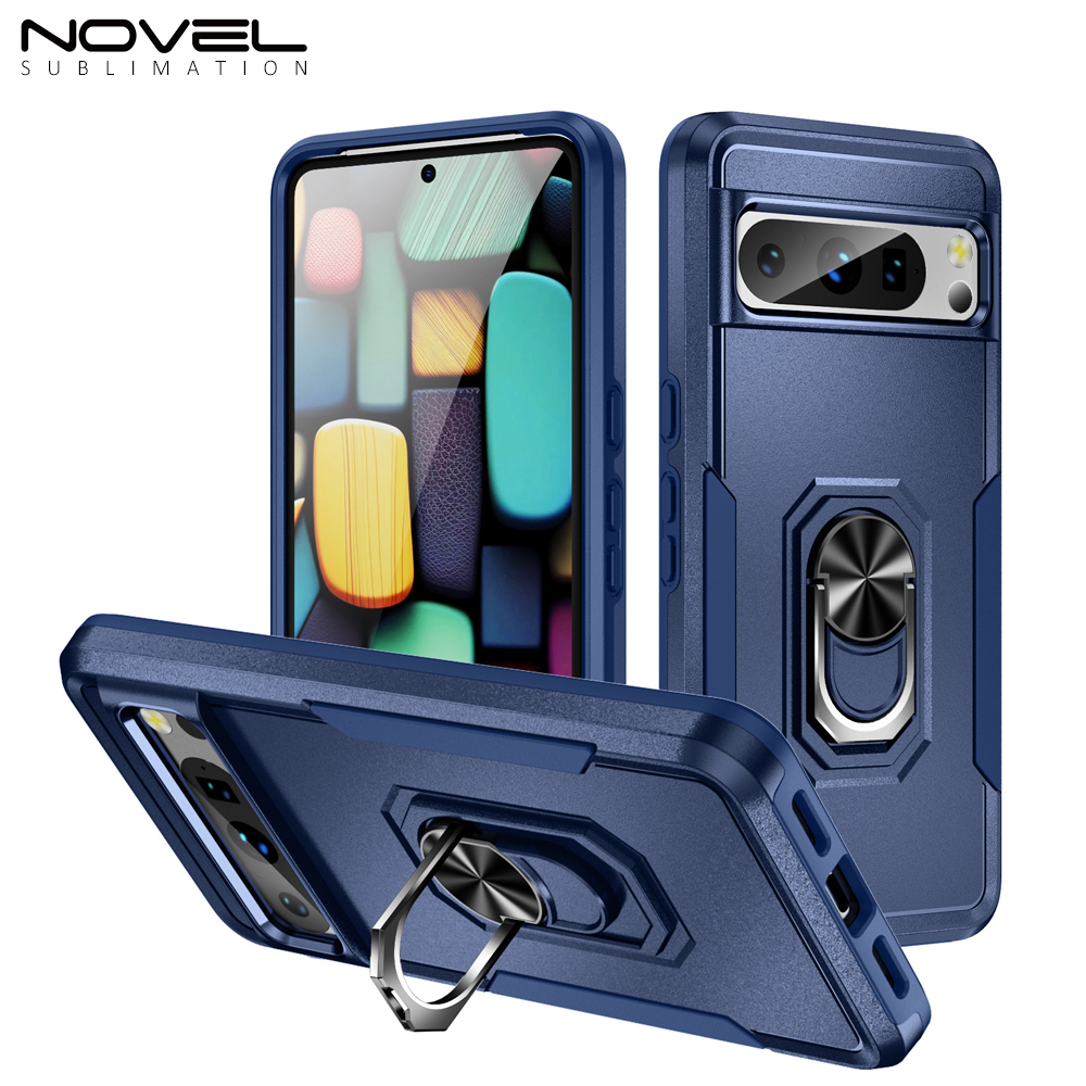 New 2-in-1 Phone with Bayer Material Magnetic Ring Car Phone Case for Google Series