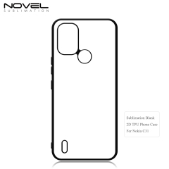 New Arrival Sublimation 2D TPU Phone Case for Nokia C31 DIY Shell With Aluminum Sheet