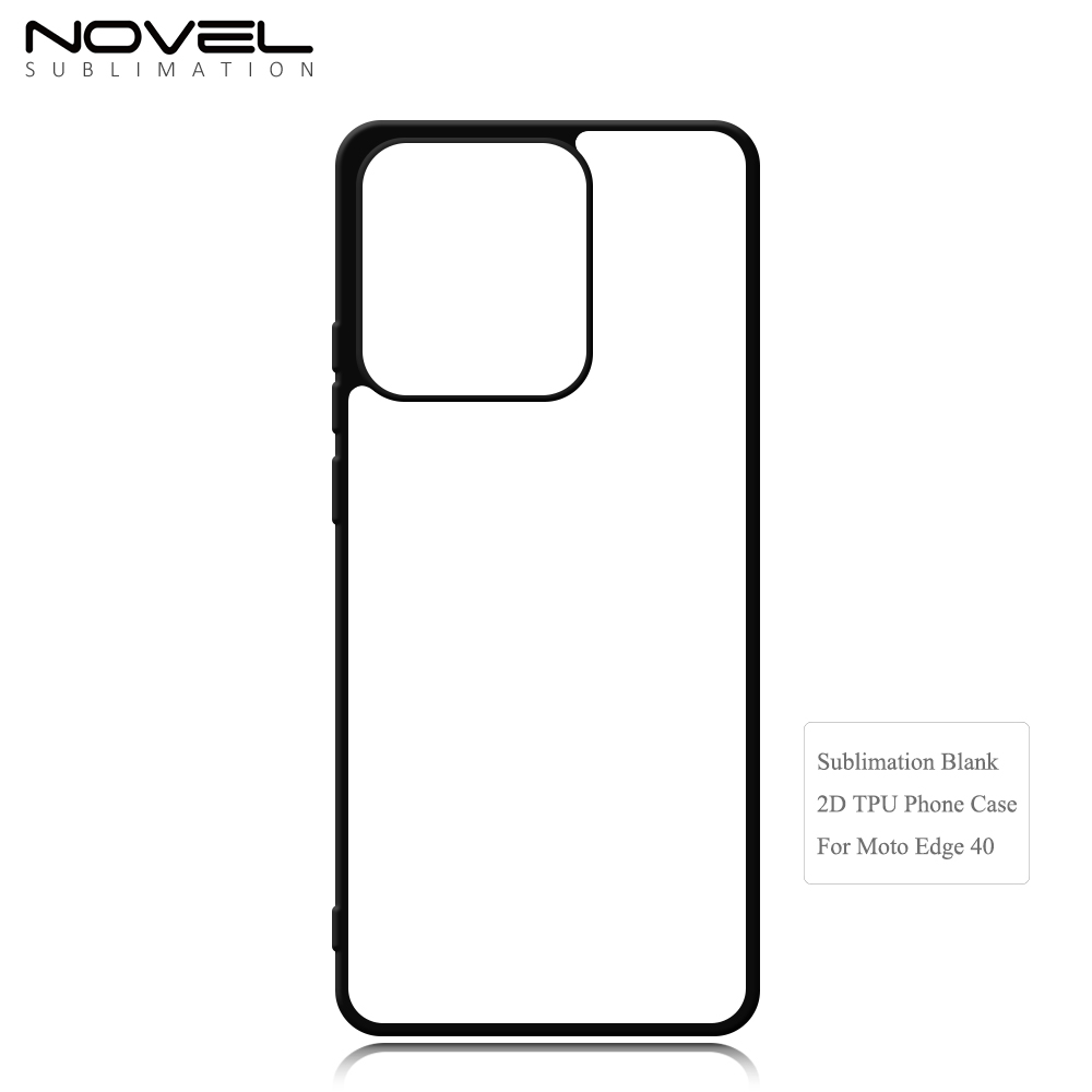 For Motorola Moto Edge 2022、Edge 30、Edge 40 Neo Sublimation Soft Rubber 2D TPU Phone Case With Alumimnum Sheet