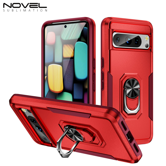 New 2-in-1 Phone with Bayer Material Magnetic Ring Car Phone Case for Google Series