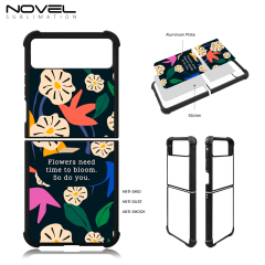 New Arrival Sublimation Blank 2D TPU Phone Case for MOTO Razr 40 Series DIY Shell With Aluminum Insert