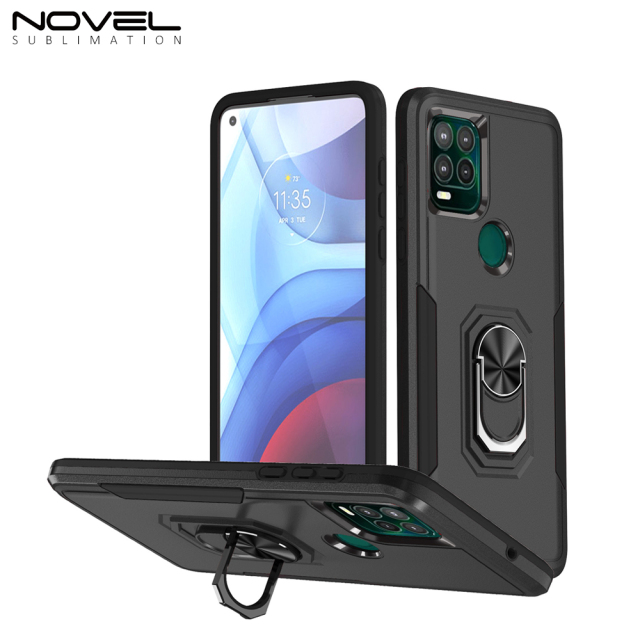 New 2-in-1 Phone with Bayer Material Magnetic Ring Car Phone Case for Moto Series