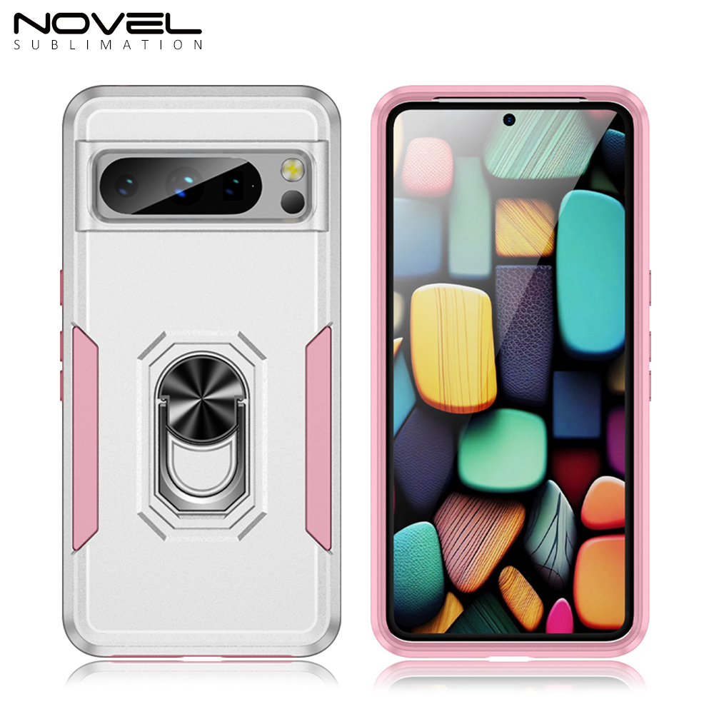 New 2-in-1 Phone with Bayer Material Magnetic Ring Car Phone Case for Google Series