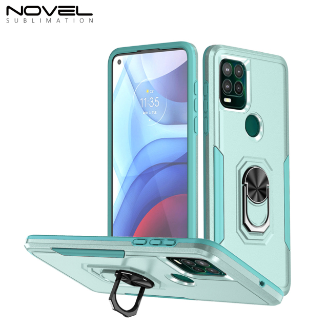 New 2-in-1 Phone with Bayer Material Magnetic Ring Car Phone Case for Moto Series