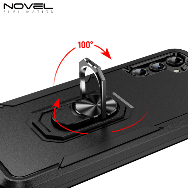 New 2-in-1 Phone with Bayer Material Magnetic Ring Car Phone Case for Samsung Series