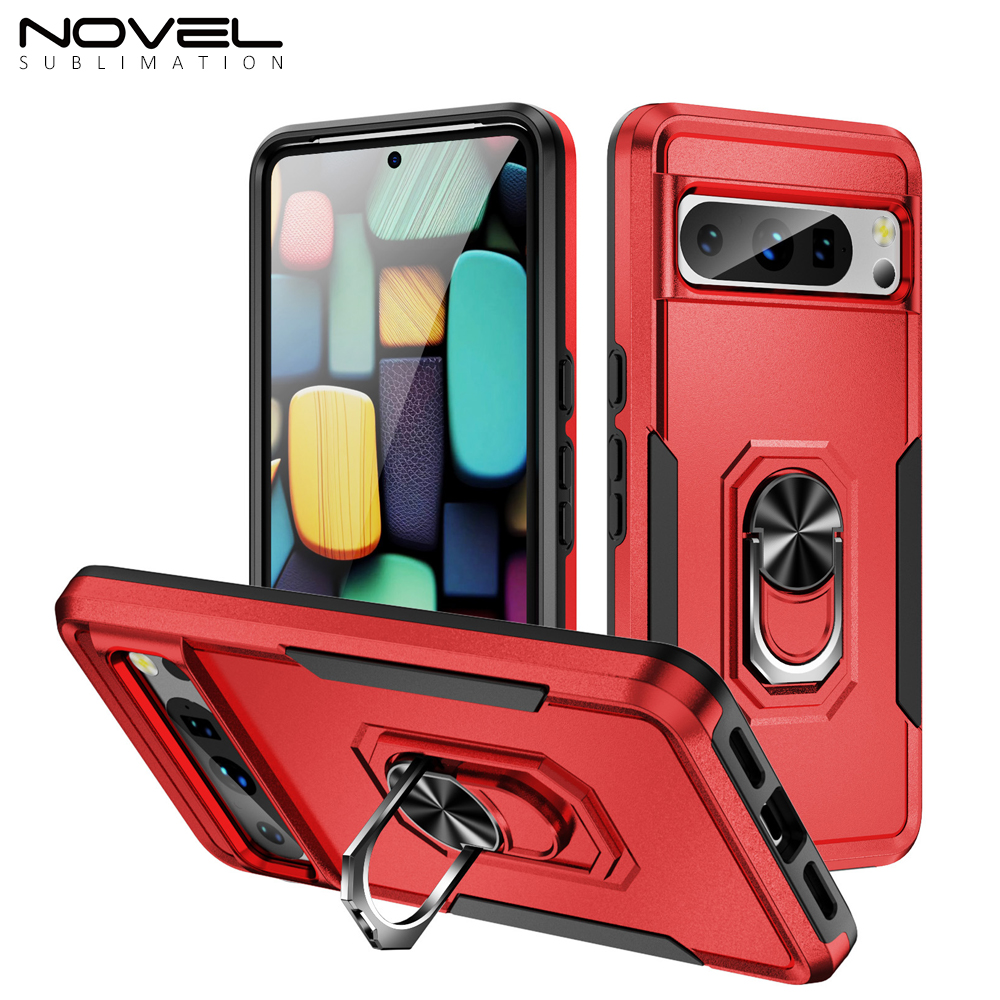 New 2-in-1 Phone with Bayer Material Magnetic Ring Car Phone Case for Google Series