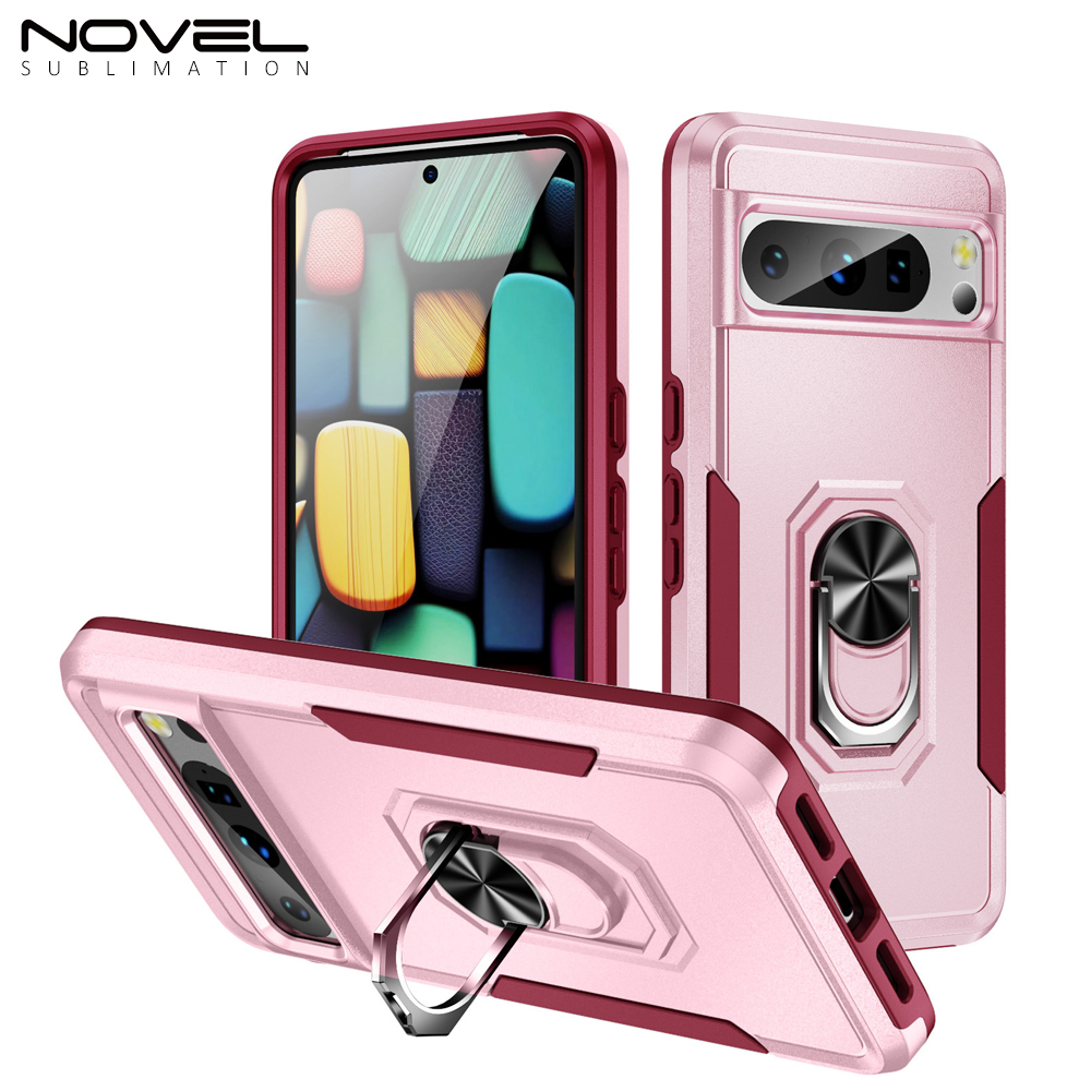 New 2-in-1 Phone with Bayer Material Magnetic Ring Car Phone Case for Google Series
