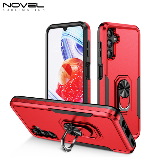 New 2-in-1 Phone with Bayer Material Magnetic Ring Car Phone Case for Samsung Series