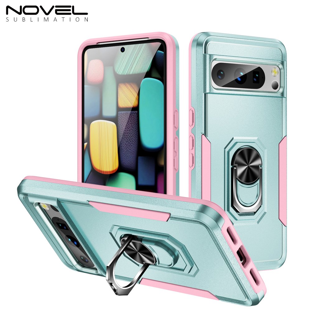 New 2-in-1 Phone with Bayer Material Magnetic Ring Car Phone Case for Google Series