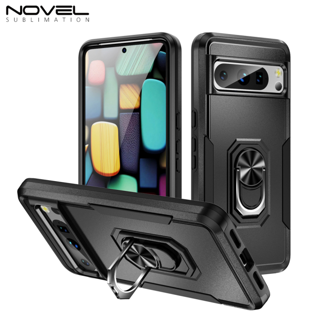 New 2-in-1 Phone with Bayer Material Magnetic Ring Car Phone Case for Google Series
