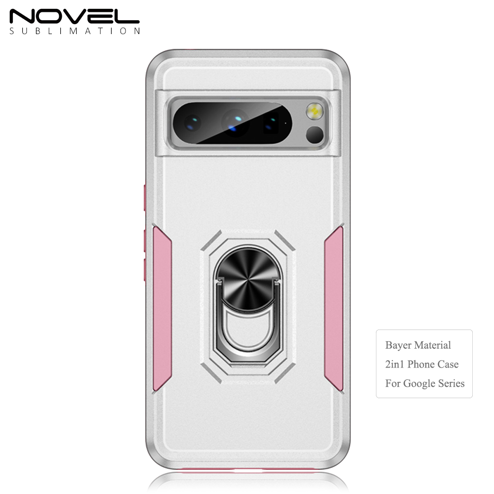 New 2-in-1 Phone with Bayer Material Magnetic Ring Car Phone Case for Google Series