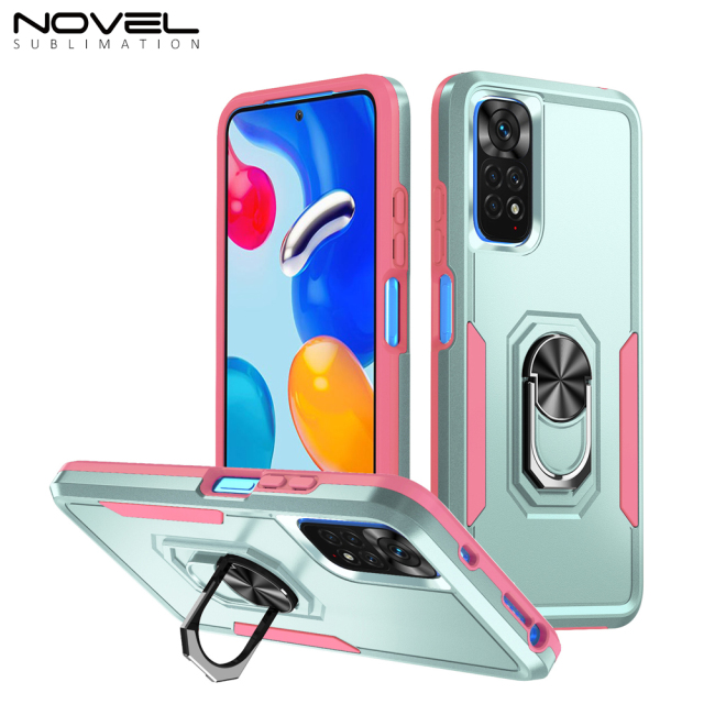 New 2-in-1 Phone with Bayer Material Magnetic Ring Car Phone Case for Xiaomi Series