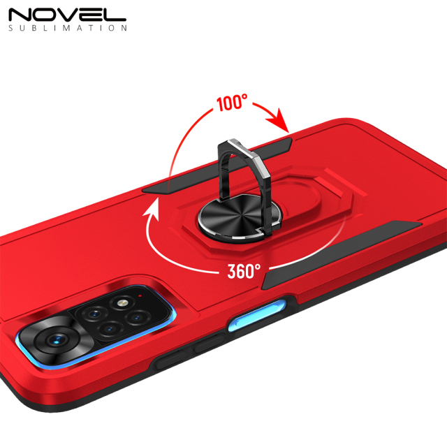 New 2-in-1 Phone with Bayer Material Magnetic Ring Car Phone Case for Xiaomi Series