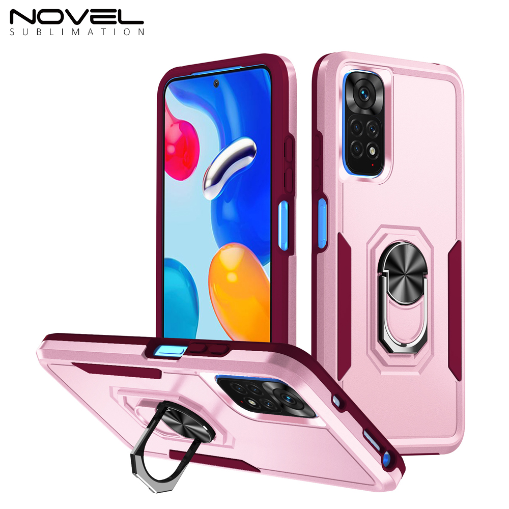New 2-in-1 Phone with Bayer Material Magnetic Ring Car Phone Case for Xiaomi Series