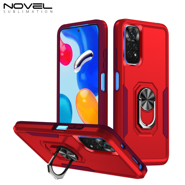 New 2-in-1 Phone with Bayer Material Magnetic Ring Car Phone Case for Xiaomi Series