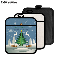 New Arrival Sublimation Blank Cotton Linene Heat Insulation Mat with Black Overlock