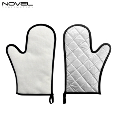 Sublimation DIY Linen Heat Resitant Gloves with Overlock Design