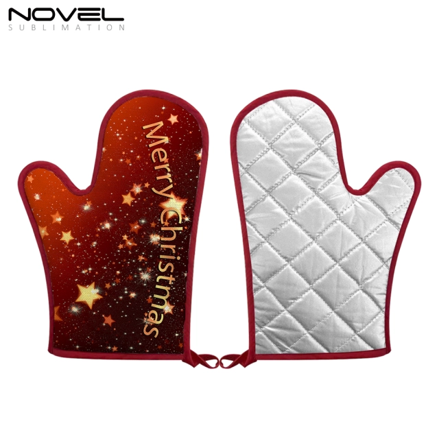 Sublimation DIY Linen Heat Resitant Gloves with Overlock Design