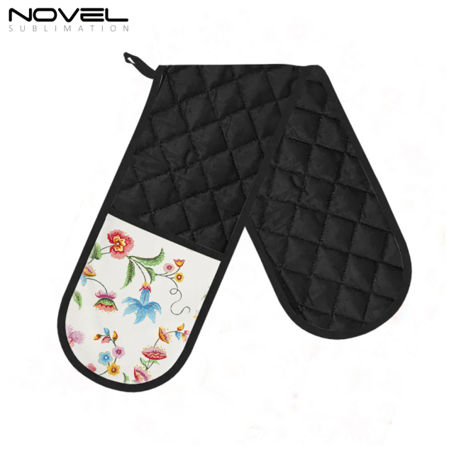 Sublimation DIY Polyester Oven Mitt with Overlock Design