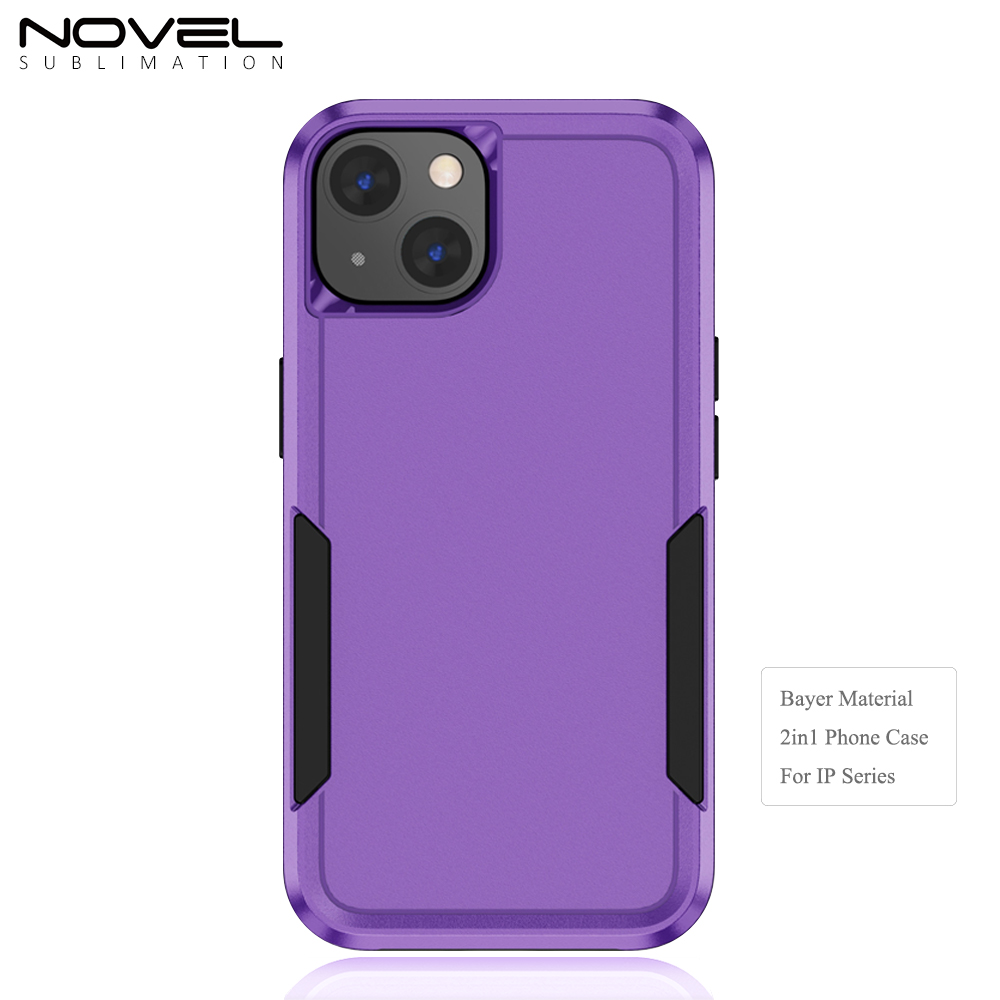 New 2-in-1 Phone Case with Bayer Material Phone Cover for iPhone Series