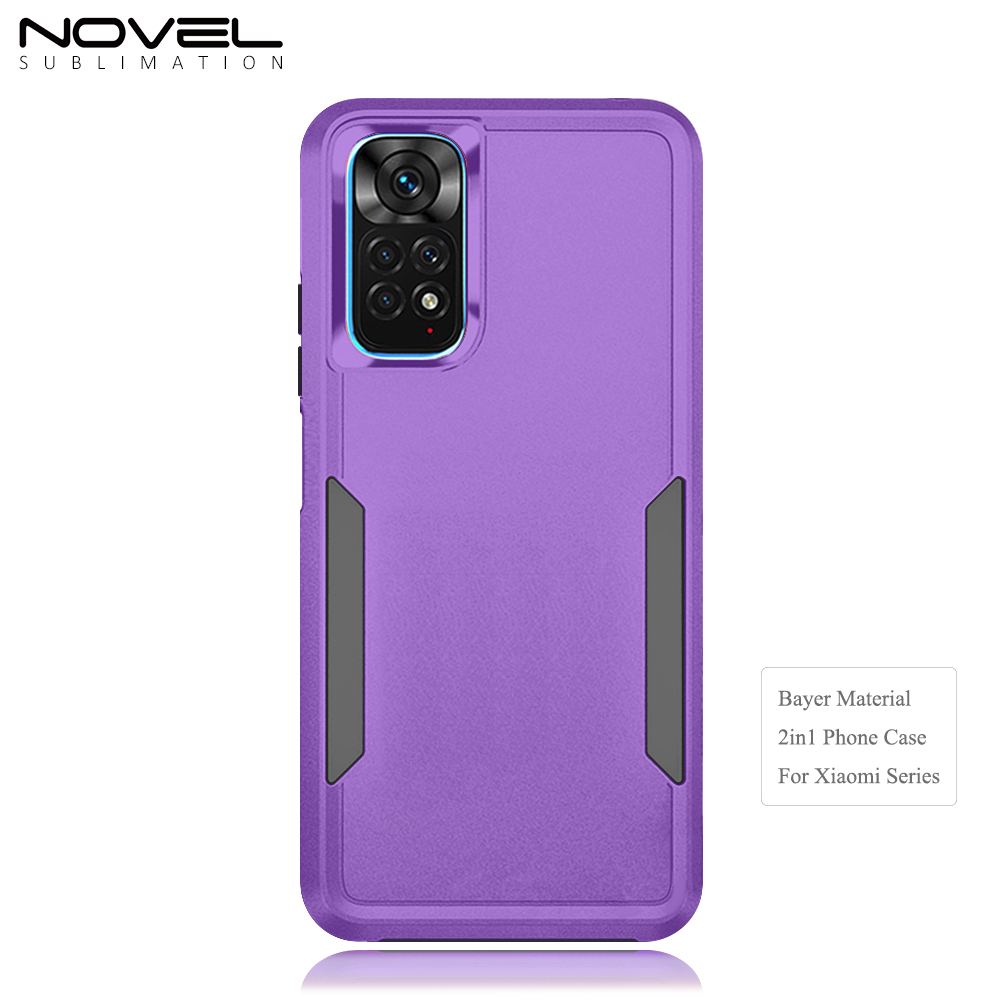 New 2-in-1 Phone Case with Bayer Material Phone Cover for Xiaomi Series