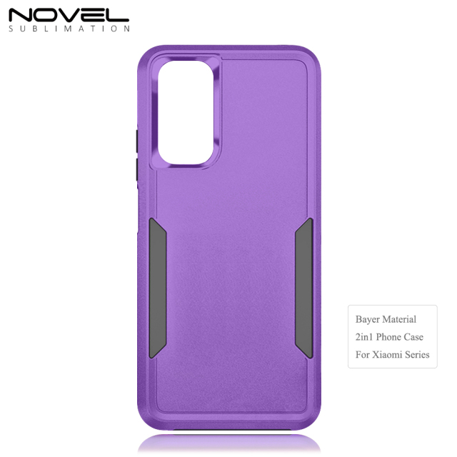 New 2-in-1 Phone Case with Bayer Material Phone Cover for Xiaomi Series