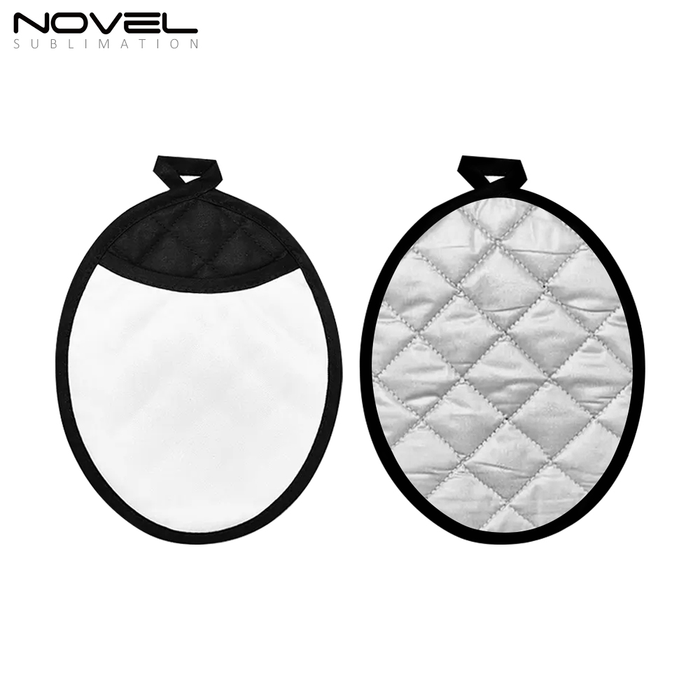New Arrival Sublimation Blank Polyester Heat Insulation Mat with Black Overlock